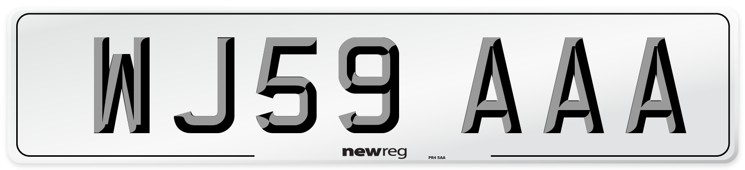 WJ59 AAA Number Plate from New Reg